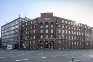 Außenansicht des Verwaltungsgebäudes der SWB