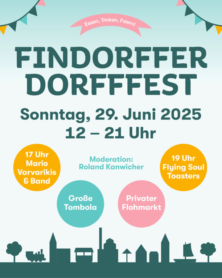 Plakat für das Findorffer Dorfffest 2025