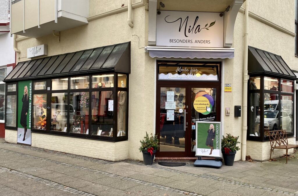 Außenansicht des Modegeschäfts in der Hemmstraße