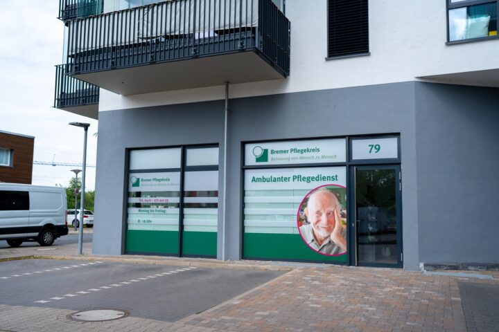 Hier ist eine Zweigstelle des Büros des Bremer Pflegekreises in Findorff.