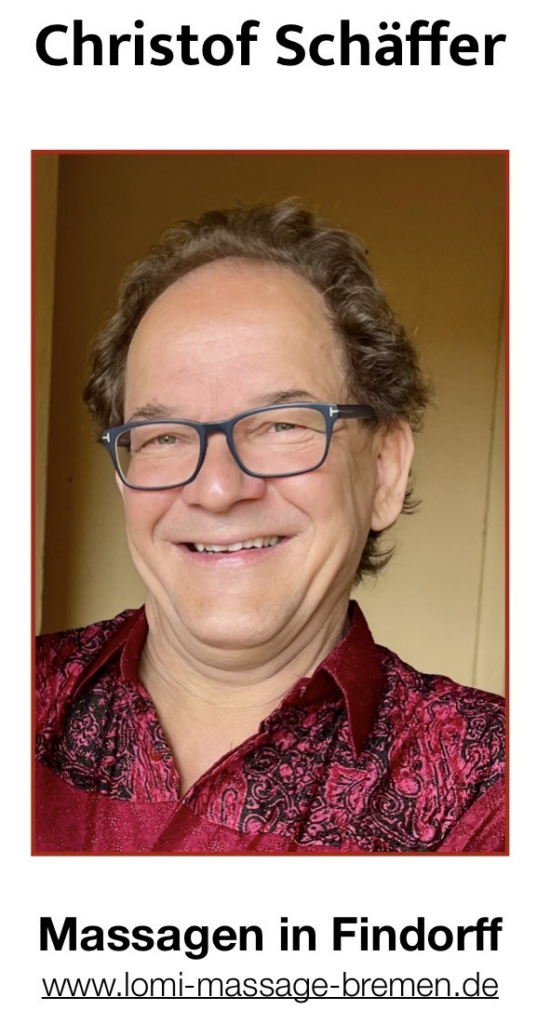 Ein Portrait des Inhabers Christof Schäffer von der Lomi Massagepraxis in Findorff.