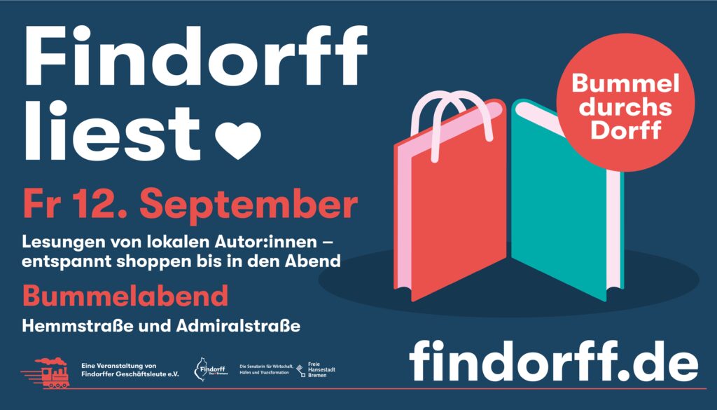 Banner der Veranstaltung Findorff liest am 12.09.2025