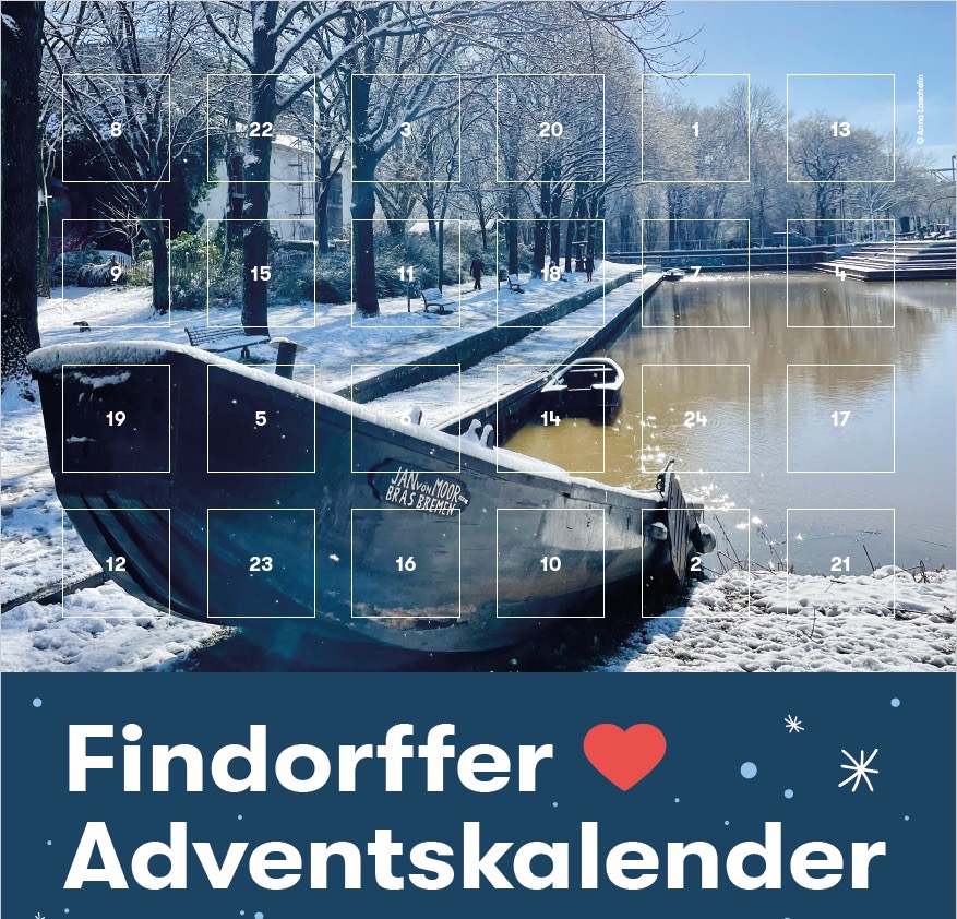 Titelbild des Findorffer Adventskalenders: Torfhafen