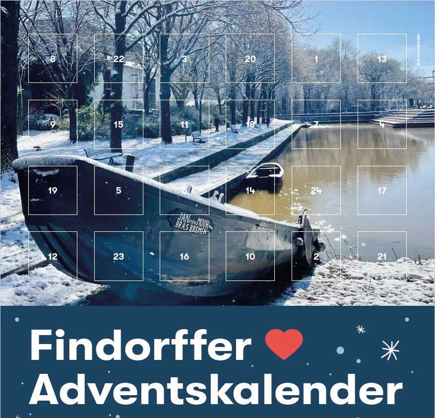 Titelbild des Findorffer Adventskalenders: Torfhafen