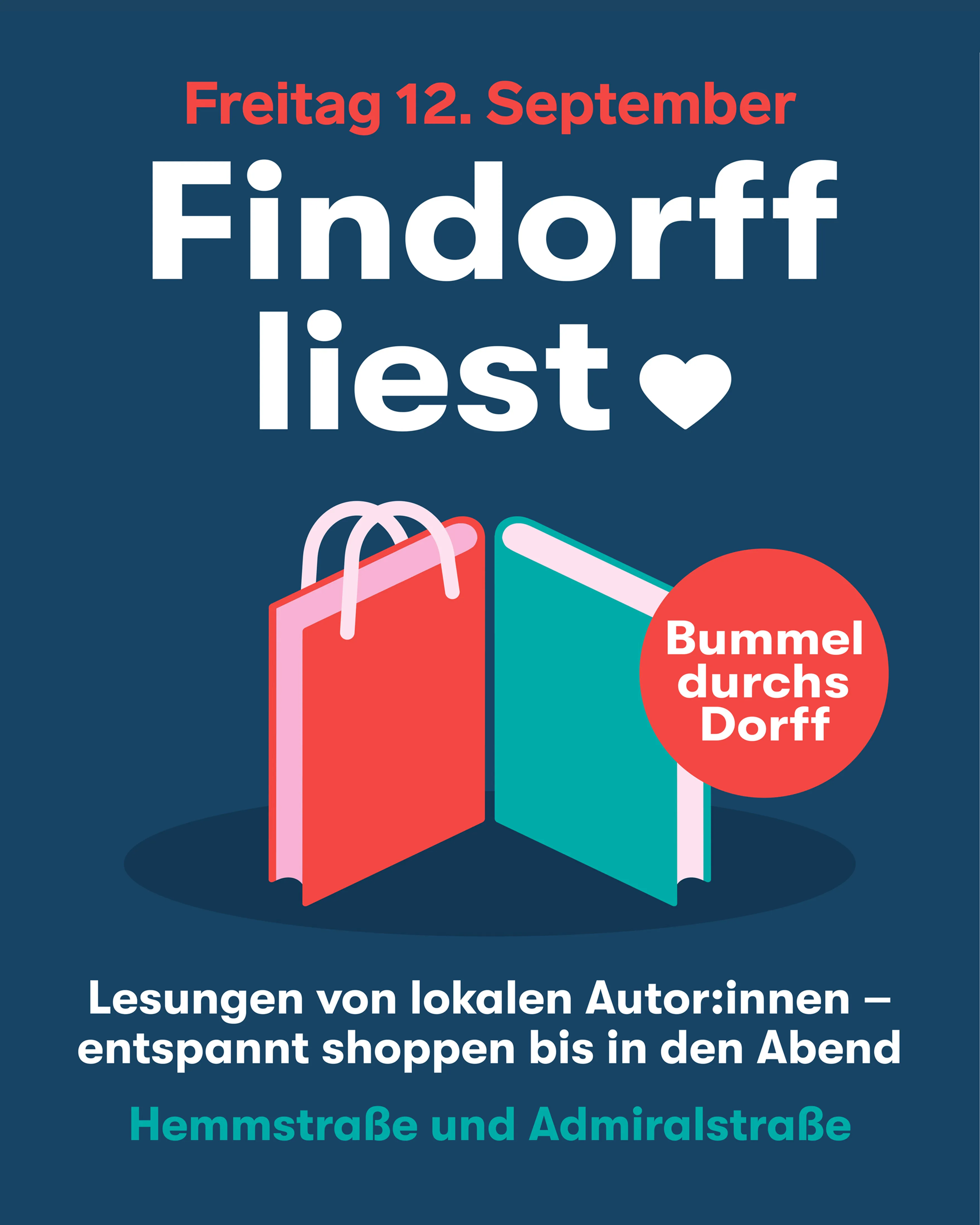 Plakat Findorff liest
