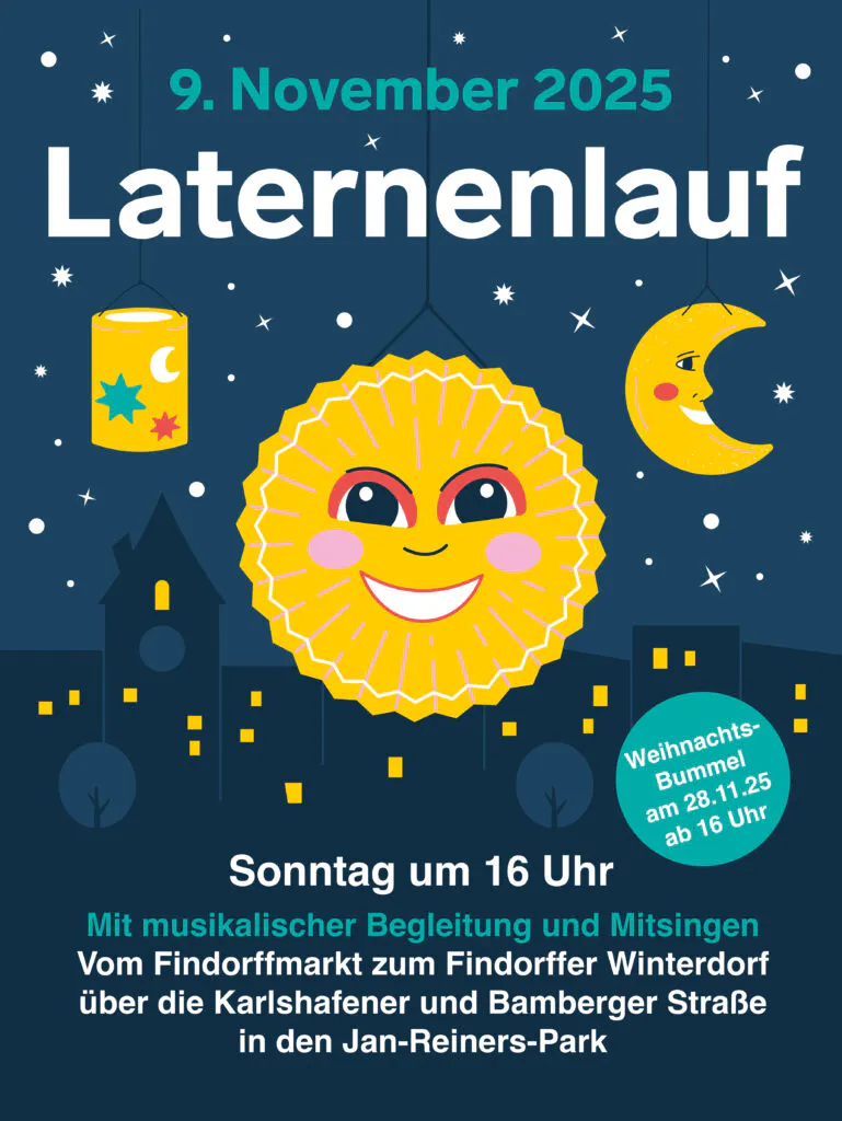 Plakat zur Ankündigung des Laternenlaufs 2025
